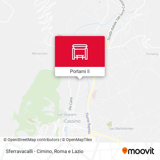 Mappa Sferravacalli - Cimino