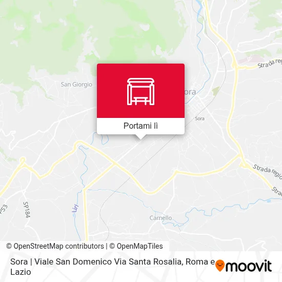 Mappa Sora | Viale San Domenico Via Santa Rosalia
