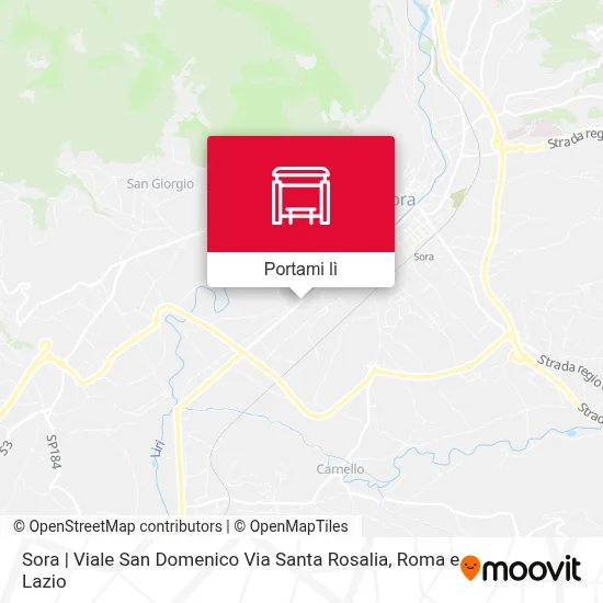 Mappa Sora | Viale San Domenico Via Santa Rosalia