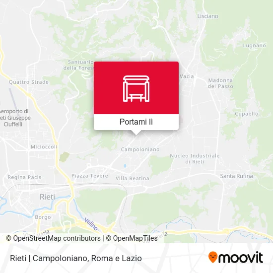 Mappa Rieti | Campoloniano