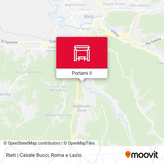 Mappa Rieti | Casale Bucci