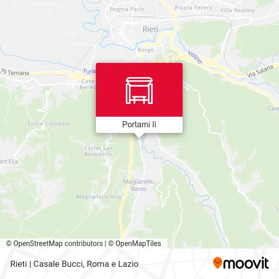 Mappa Rieti | Casale Bucci