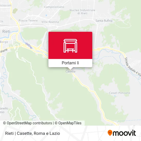 Mappa Rieti | Casette