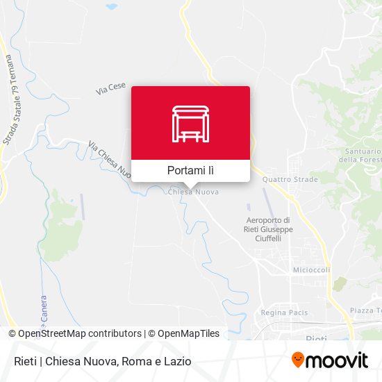 Mappa Rieti | Chiesa Nuova