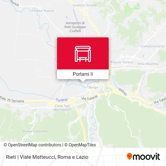 Mappa Rieti | Viale Matteucci
