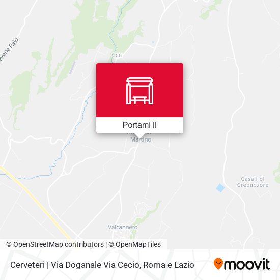 Mappa Cerveteri | Via Doganale Via Cecio