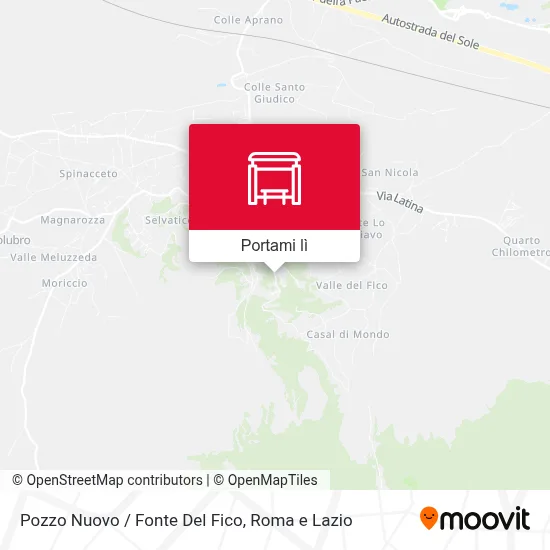 Mappa Pozzo Nuovo / Fonte Del Fico