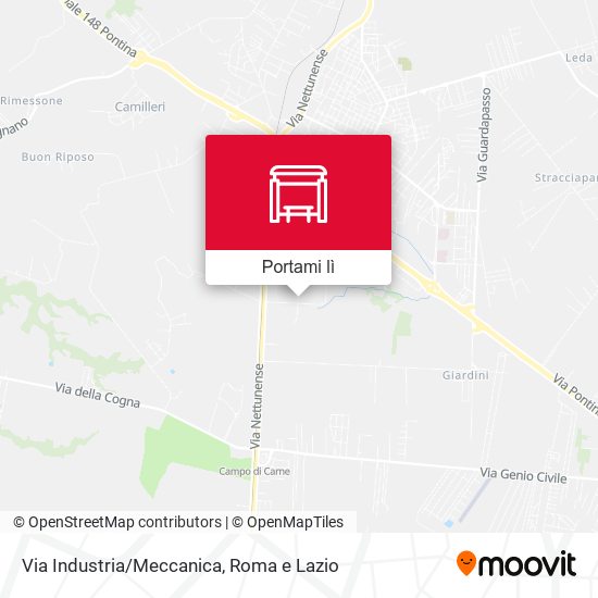 Mappa Via Industria/Meccanica