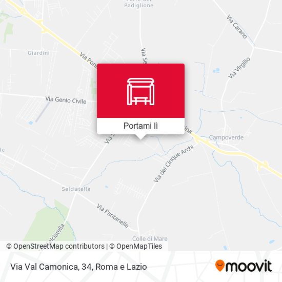 Mappa Via Val Camonica, 34