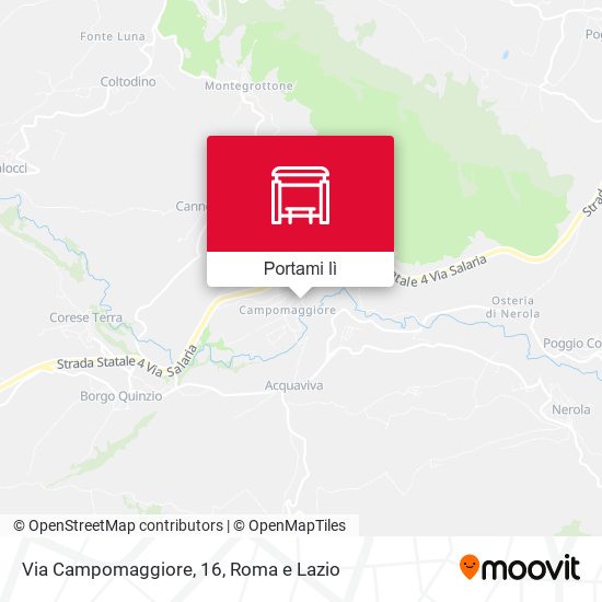 Mappa Via Campomaggiore, 16