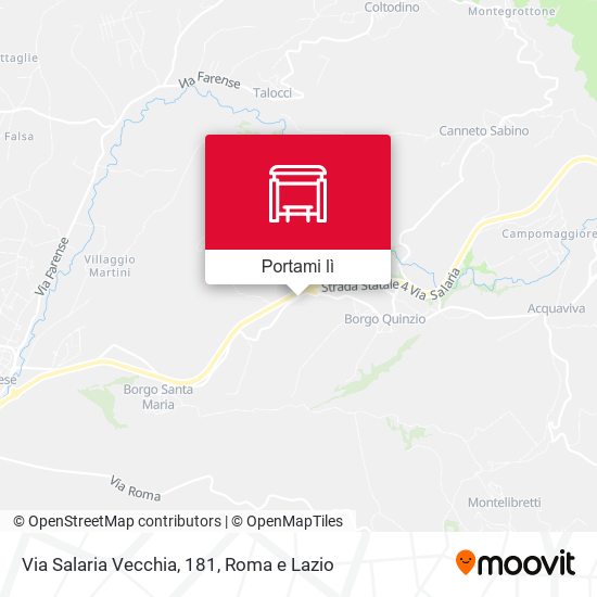 Mappa Via Salaria Vecchia, 181