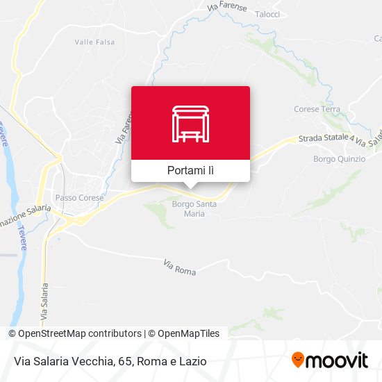Mappa Via Salaria Vecchia, 65