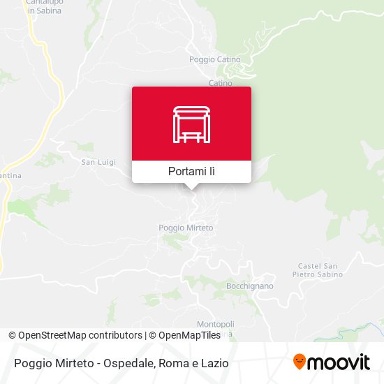 Mappa Poggio Mirteto - Ospedale