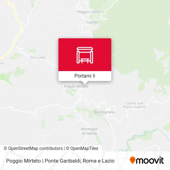 Mappa Poggio Mirteto | Ponte Garibaldi