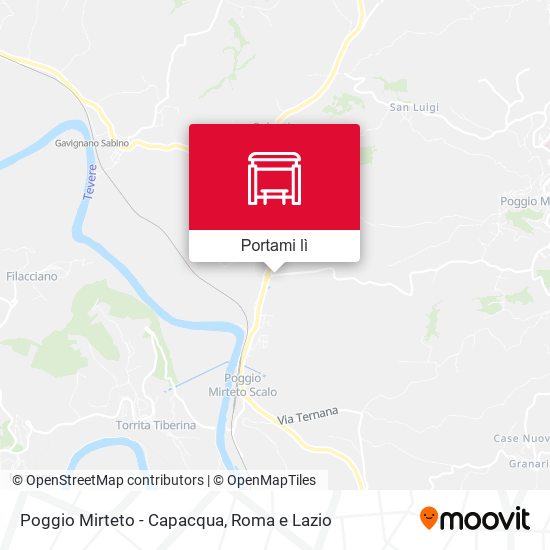 Mappa Poggio Mirteto - Capacqua