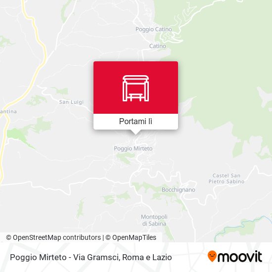 Mappa Poggio Mirteto - Via Gramsci
