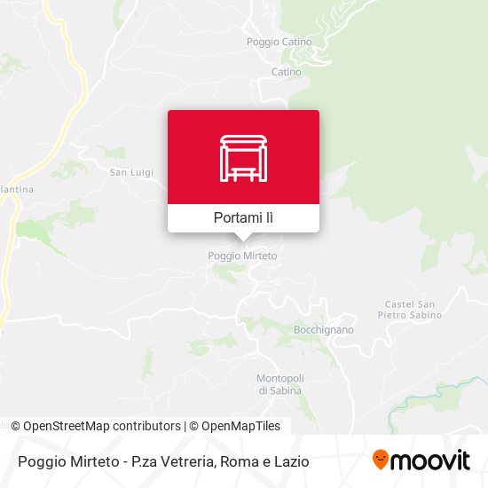 Mappa Poggio Mirteto - P.za Vetreria
