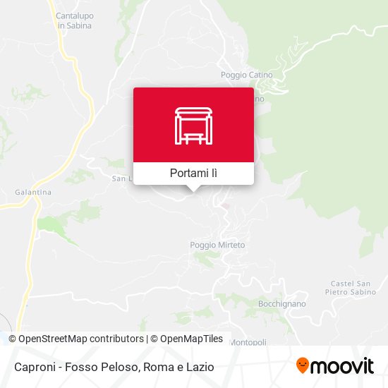 Mappa Caproni - Fosso Peloso