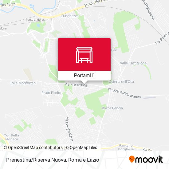 Mappa Prenestina/Riserva Nuova