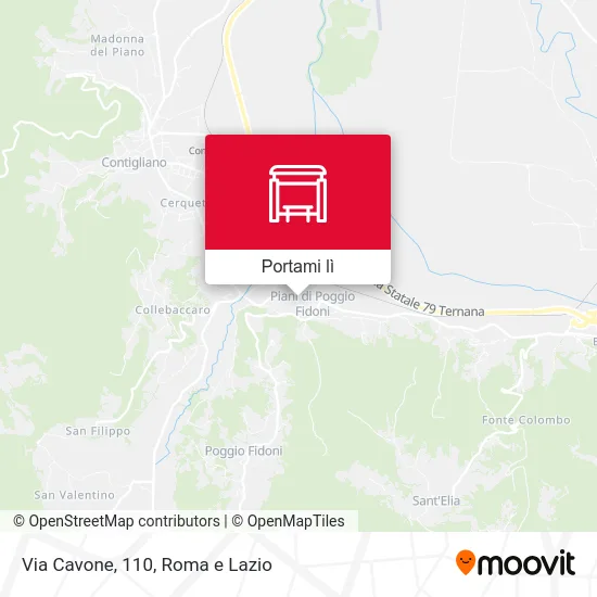 Mappa Via Cavone, 110