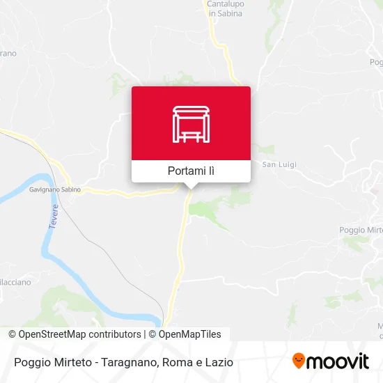 Mappa Poggio Mirteto - Taragnano