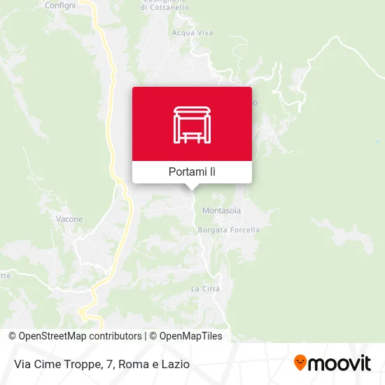 Mappa Via Cime Troppe, 7