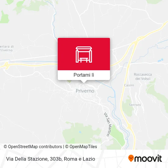 Mappa Via Della Stazione, 303b