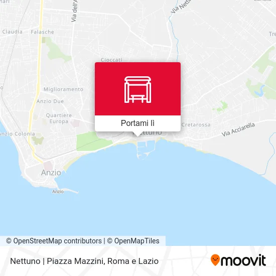 Mappa Nettuno | Piazza Mazzini