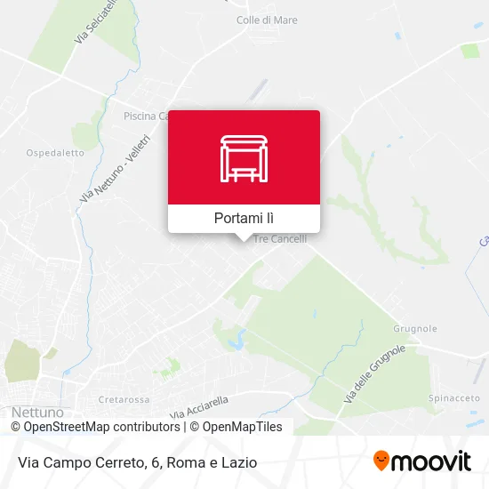 Mappa Via Campo Cerreto, 6