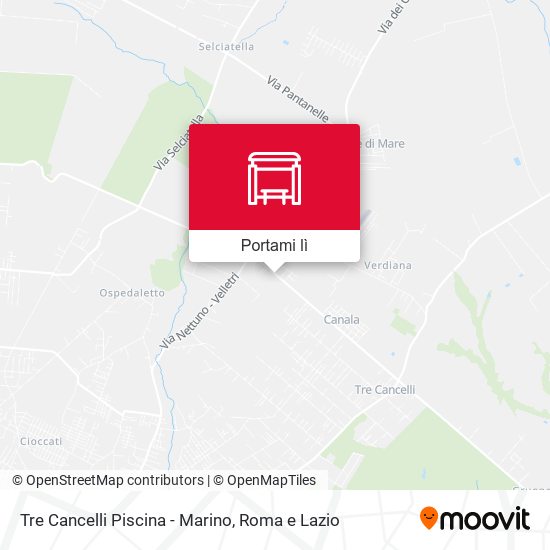 Mappa Tre Cancelli Piscina - Marino