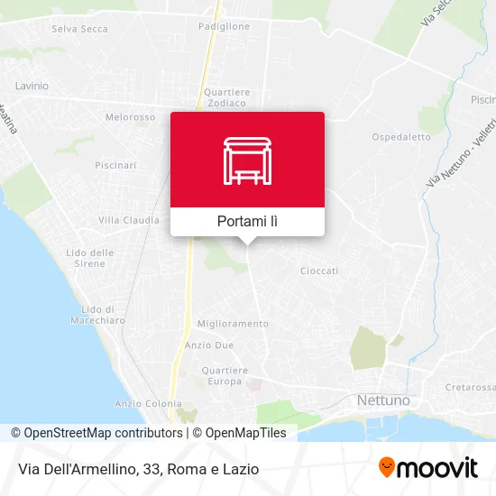Mappa Via Dell'Armellino, 33