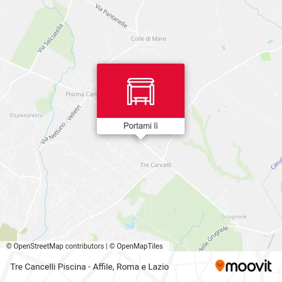 Mappa Tre Cancelli Piscina - Affile