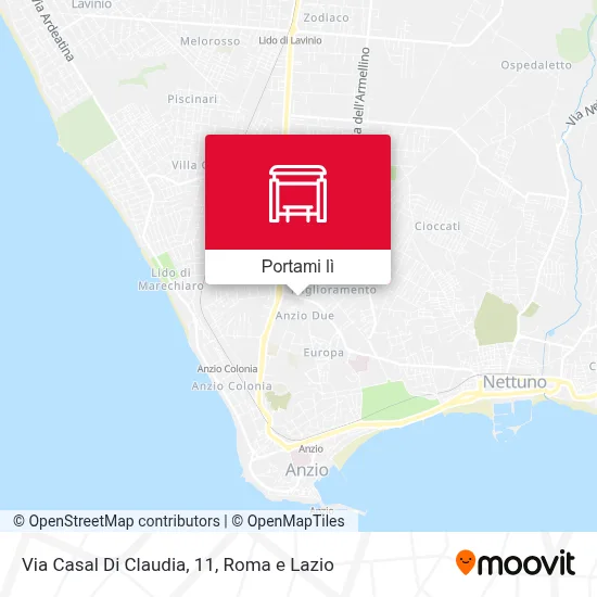 Mappa Via Casal Di Claudia, 11