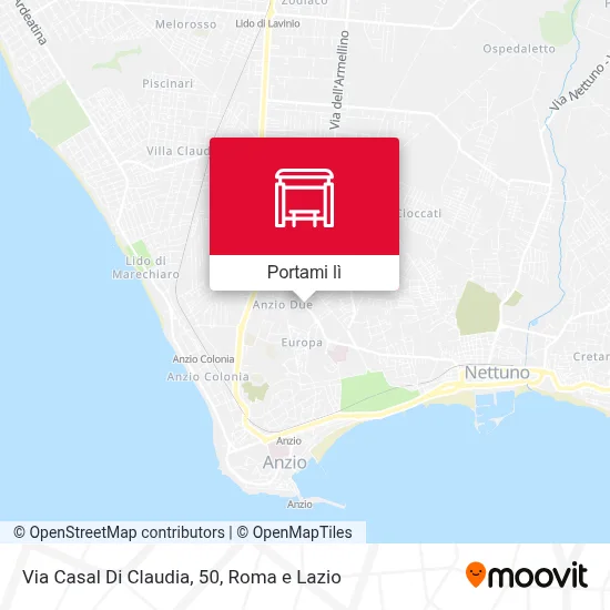 Mappa Via Casal Di Claudia, 50