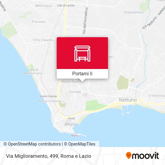 Mappa Via Miglioramento, 499