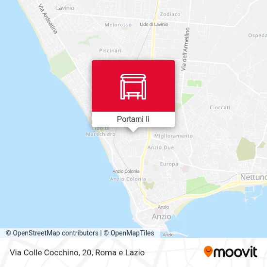 Mappa Via Colle Cocchino, 20