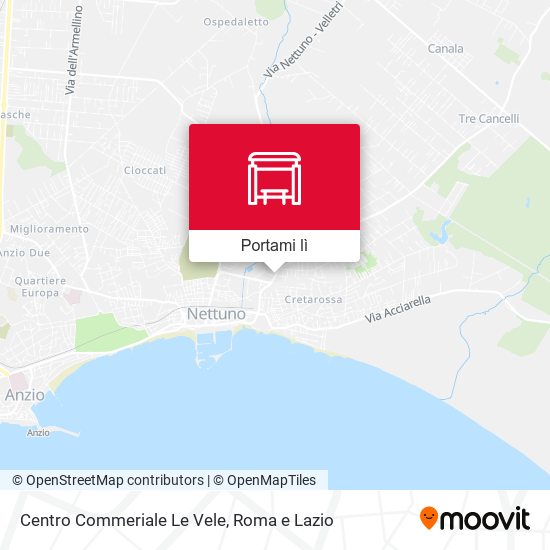 Mappa Centro Commeriale Le Vele