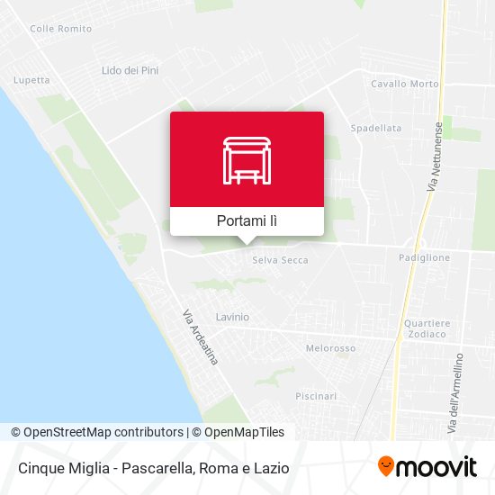Mappa Cinque Miglia - Pascarella