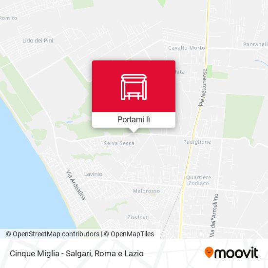 Mappa Cinque Miglia - Salgari