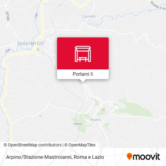 Mappa Arpino/Stazione-Mastroianni