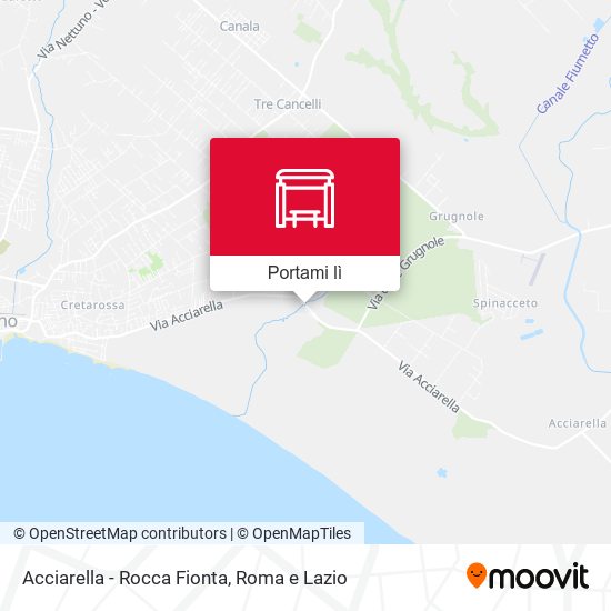 Mappa Acciarella - Rocca Fionta