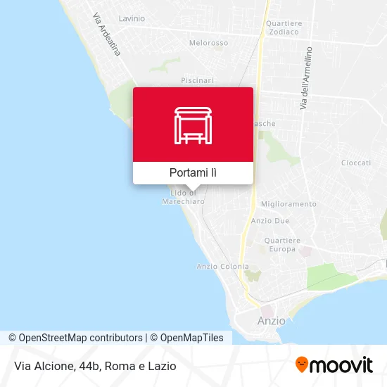 Mappa Via Alcione, 44b