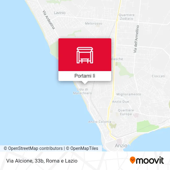 Mappa Via Alcione, 33b