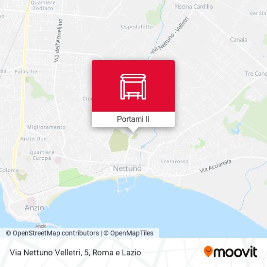 Mappa Via Nettuno Velletri, 5