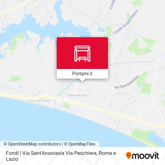 Mappa Fondi | Via Sant'Anastasia Via Peschiera