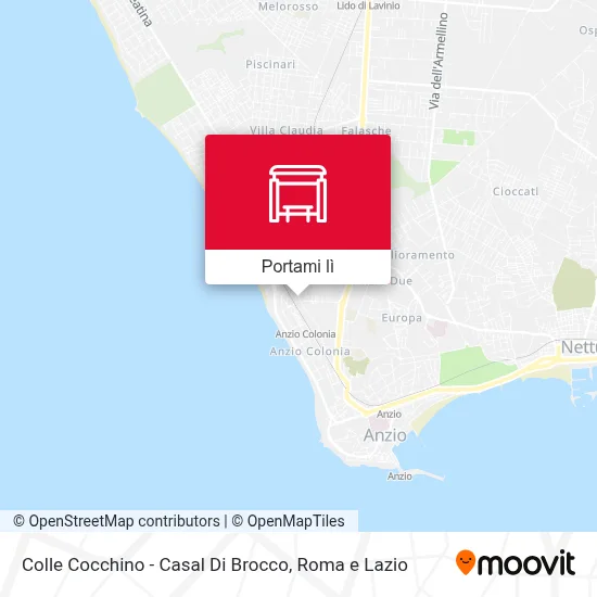 Mappa Colle Cocchino - Casal Di Brocco