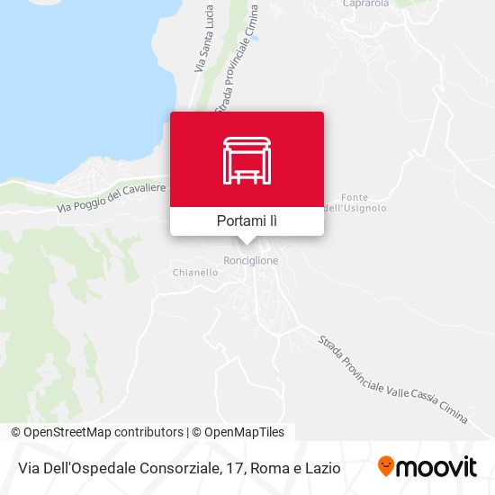 Mappa Via Dell'Ospedale Consorziale, 17