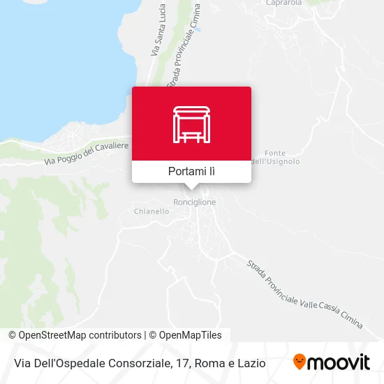 Mappa Via Dell'Ospedale Consorziale, 17