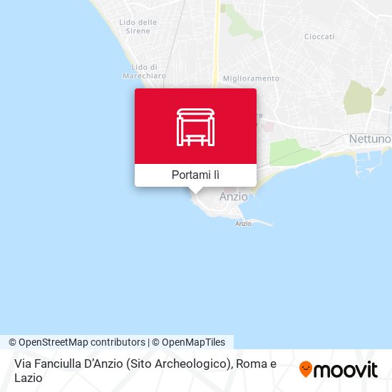 Mappa Via Fanciulla D’Anzio (Sito Archeologico)