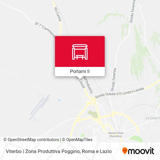 Mappa Viterbo | Zona Produttiva Poggino
